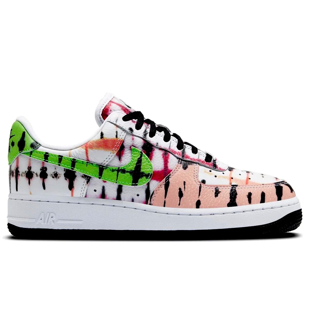 Nike Air Force 1s Black Tie Dye